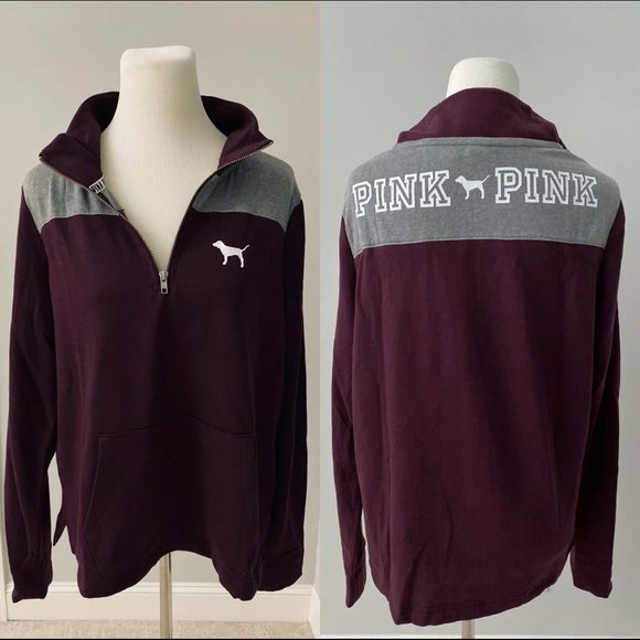 Victoria Secret 1/2 Zip Sweater Jacket - Picture 1 of 6